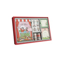 kkukku kkakka 可愛畫風筆記本套組(6種小物), 春日