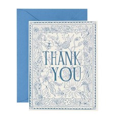 RIFLE PAPER DELFT THANK YOU 卡片 8p + 信封 8p, 混色, 1套