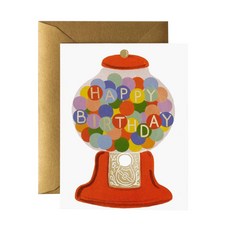 RIFLE PAPER GUMBALL 生日賀卡 8p + 信封 8p, 混色, 1套