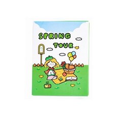 꾸꾸까까 캐릭터 일러스트 다꾸 박스 스티커 + 떡메 세트, 봄소풍, 1세트