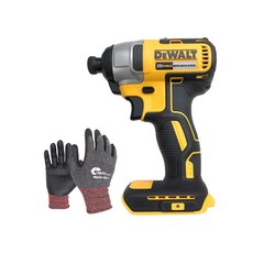 DEWALT 得偉 衝擊起子 單機 DCF7871N + 工作手套組, 1套