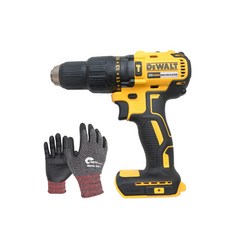 DEWALT 得偉 鎚鑽起子裸機 DCD7781N + 工作手套套組, 1套