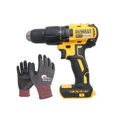DEWALT 得偉 電鑽裸工具 DCD7771N+工作手套套組, 1套
