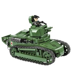 COBI 탱크 프랑스 RENAULT FT-17 블록 2973, 혼합색상, 1개