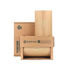 REPAC O-wrap 迷你紙質緩衝材 300m + 分配器套組, 單一顏色, 1套
