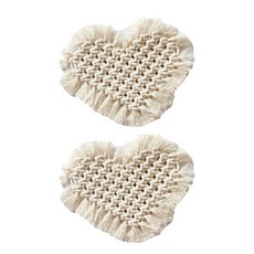 Bella Jane民族風編繩茶杯墊 2入, 單色