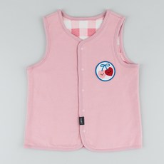 Cordi-i 孩童披薩格紋雙面背心外套