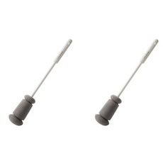 투피코 모노톤 텀블러 세척솔 길쭉형, 화이트, 2개