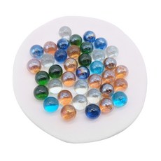 Zzinnomargin 玻璃珠魚缸底材混合, 50個