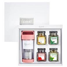 epanie 綜合花草茶+保溫泡茶杯 粉色+購物袋, 1組, 花草茶 4款+環保杯 粉色+購物袋