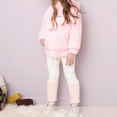 AndiApple 兒童拼色毛絨內搭褲