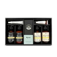 KYREN 禮盒金盞花洗髮水+護理+沐浴露+身體乳液+護手霜+護髮素+刷子+提袋, 1套