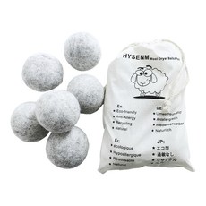 快乾烘衣球 灰色 6入+收納袋, 1套