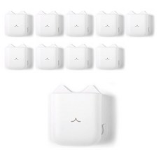 DIOCELL 多功能黏貼式壁掛收納盒 10.5 x 9 cm, 白色, 10個