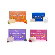 Victoria SWEDEN 潔面皂+沐浴皂旅用套組 油性肌專用 綜合香味, 1組