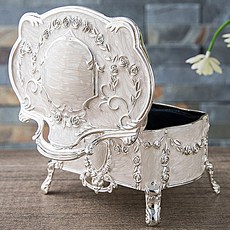 Marketrev 復古金屬首飾盒 6.8 x 5.3 x 5.5cm, 1個