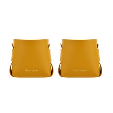 33C 가죽 다용도 꽂이 07 노랑, 2개