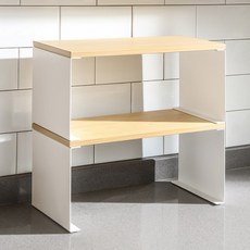 Blue Sun原木收納整理架 2層, 混色, 1個