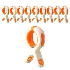 논슬립 빨래집게 오렌지, 10개