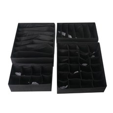 브로픽 옷 정리함 4종 세트, 1세트