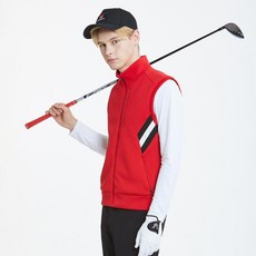 NEVERMINDALL 男士素色印花高爾夫背心