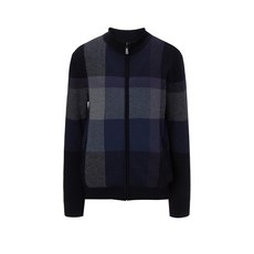 DAKS 男式格紋羊毛拉鍊開衫 DMSW1D102