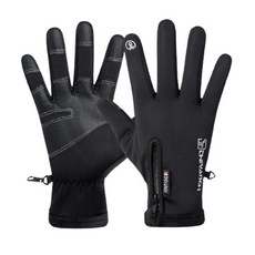 Lee & Rookie 騎士手套 可觸控 防寒 釣魚手套 01 Q808, 黑色