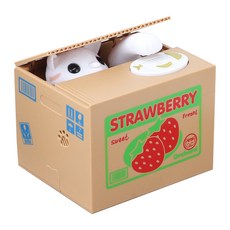 DARUMEE 趣味動物存錢罐, 06草莓盒, 1個