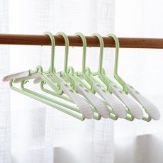 All High 防滑衣架 15 U領衣架 可伸縮寬肩款 肩部收納式, 混合色, 10個