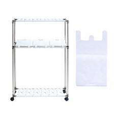 LIVING HAPPY Cling Swing 2 箱 3p + 信封 100p + 專用貼紙套組, 白色（分類垃圾）, 1組