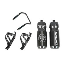 unknown 助推器水瓶 600ml*2p+2p+馬鞍架, 黑色, 1套