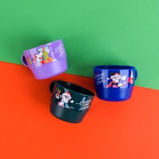 릴팡 미키 홀리데이 칼라핸들 컵 3종 세트, 혼합색상, 1세트
