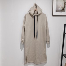 토리동동 기모 후드 롱 원피스