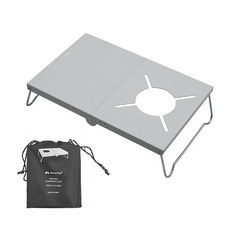 넥스피아 미니 스토브 테이블 + 파우치, 02 은(테이블)