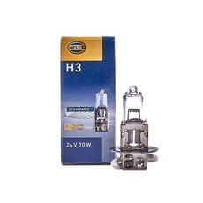헬라 70W 할로겐 자동차 전구 24V, 1개, H3