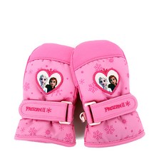 冰雪奇緣兒童款愛心標誌鯡魚滑雪手套 50024