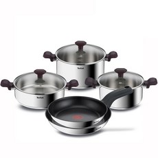 테팔 인덕션 쿡 5종 세트, 혼합색상, 팬 24cm + 28cm + 양수 20cm + 24cm + 전골 24cm