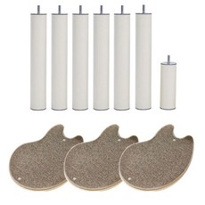 가또블랑코 고양이 아이언 캣폴 3단 아이언 세트, 회색(발판), 아이보리(기둥), 1세트