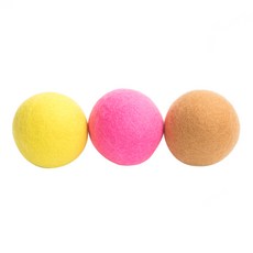 JOHNNYSHELI 彩色羊毛烘乾球粉色+黃色+橙色, 1套