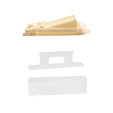 doble 飯捲材料切片器+飯捲製作模具 L號, 象牙白色(午餐肉切片器),白色(飯糰壓模), 1組