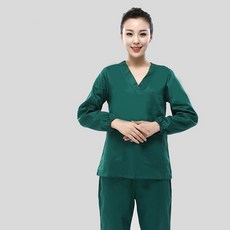 Healing Care 護士手術醫院制服 長袖套裝 女性