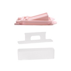 doble 飯捲材料切片器+飯捲製作模具 L號, 粉色(午餐肉切片器),白色(飯糰壓模), 1組