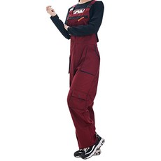 미화부장 빅사이즈 일체형 스즈끼 멜빵 작업복 점프수트, 03 레드, 1개