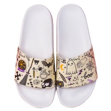 萬聖節浴室拖鞋 幽靈白色, 1個