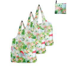 듀러블리 접이식 에코백 시장바구니, 09 푸른 타조, 3개
