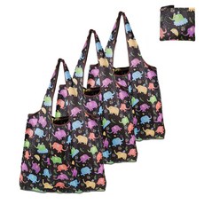 듀러블리 접이식 에코백 시장바구니, 30 코끼리, 3개