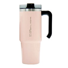 푸코 메이슨 머그 텀블러, 핑크, 890ml, 1개
