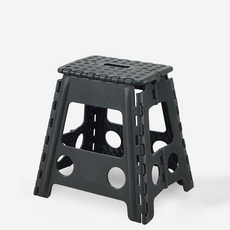 화성 공간절약형 야외용 접는의자 39cm, 05 블랙, 1개