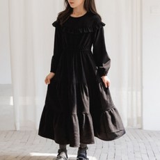 Angel Eye 女童荷葉領層次長版洋裝