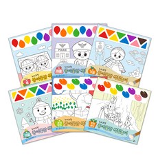 Ludens紙質顏料著色遊戲 6種組